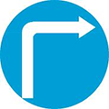 R.301d — Các xe chỉ được rẽ phải