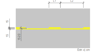 Vạch 1.4 — Vạch phân chia hai chiều xe chạy, dạng vạch đôi gồm một vạch nét liền, một vạch nét đứt